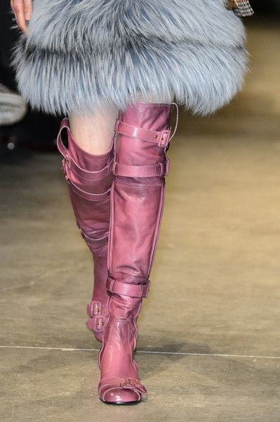 Prada FW 20017 runway over the knee boots