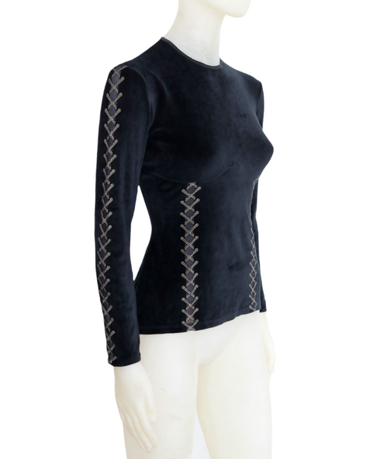 90ies Mugler Top with Lacing details