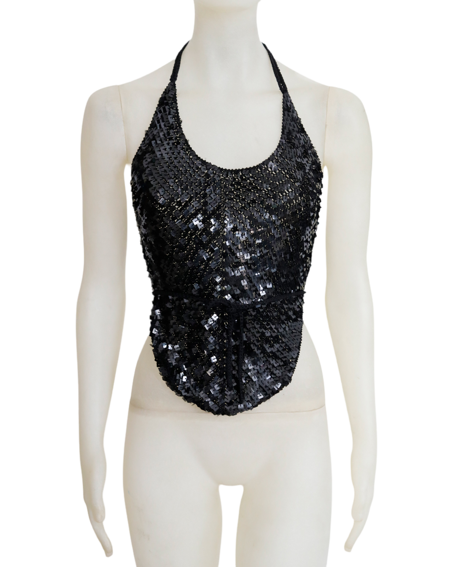 Plein Sud sequins neck holder Top