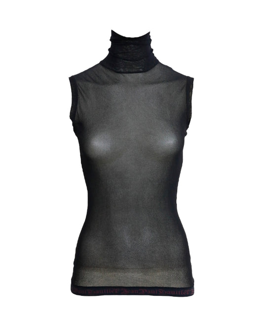 Jean Paul Gaultier mesh Turtleneck