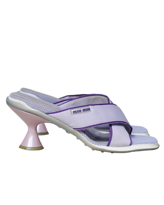 💜1999 Miu Miu Bubble Sole Mesh Heels 💜