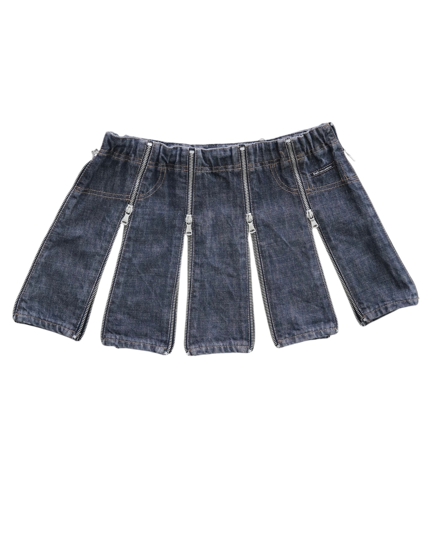 D&G FW 2003 ‘Zippers’ Denim Skirt