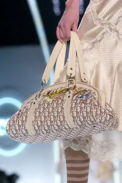 SS 2005 Runway Dior by Galliano floral Detective Satchel