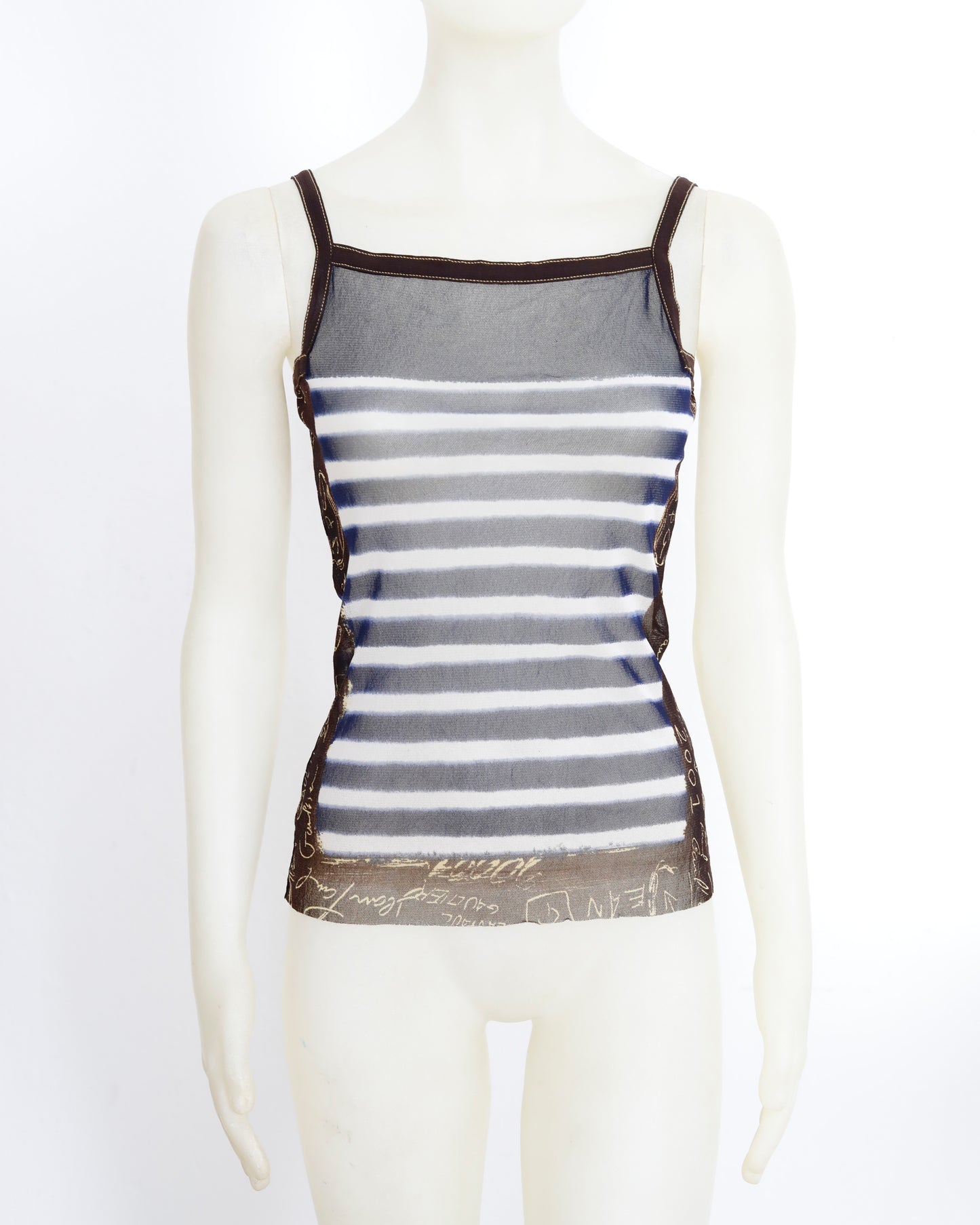 Jean Paul Gaultier mesh twin-set