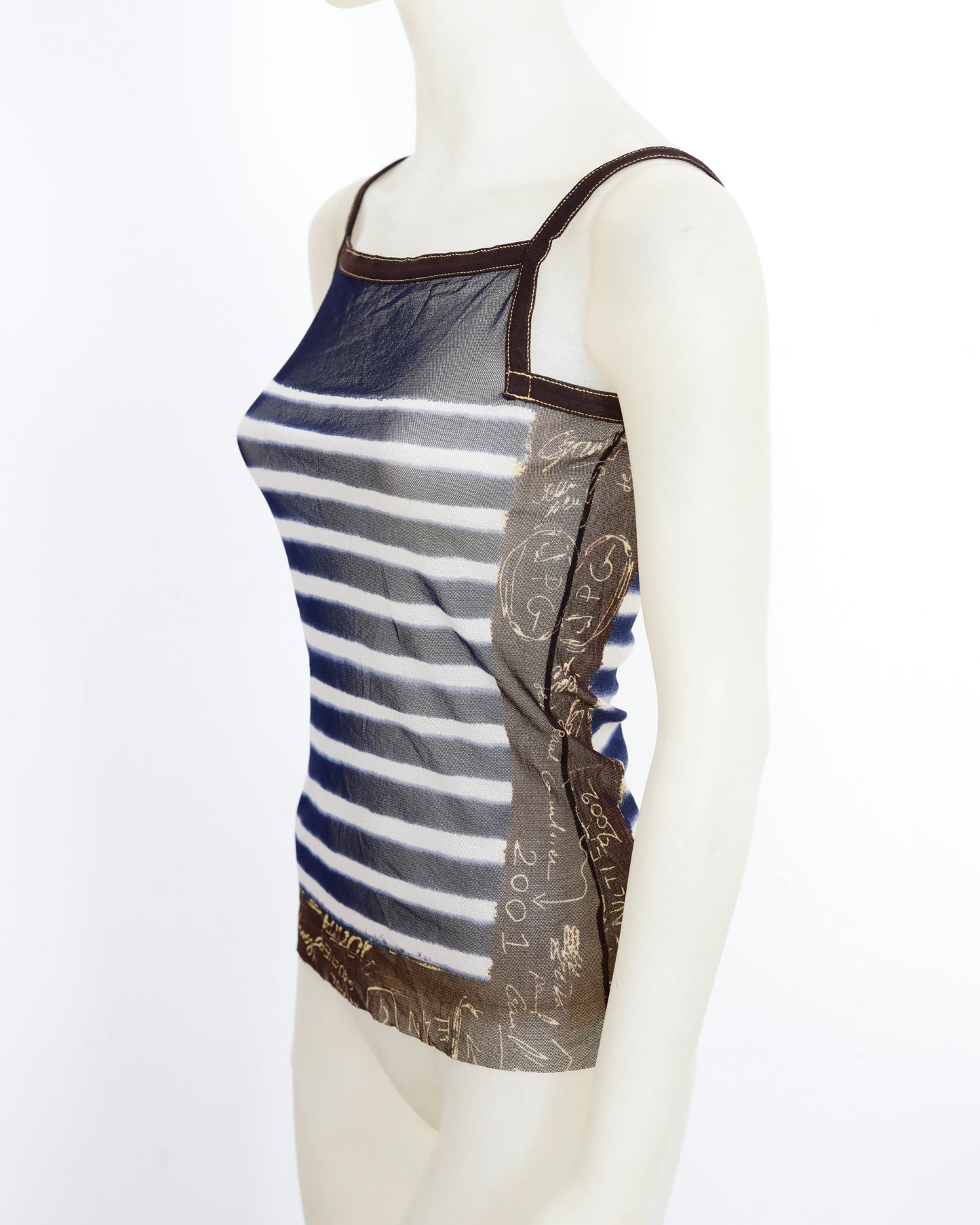 Jean Paul Gaultier mesh twin-set