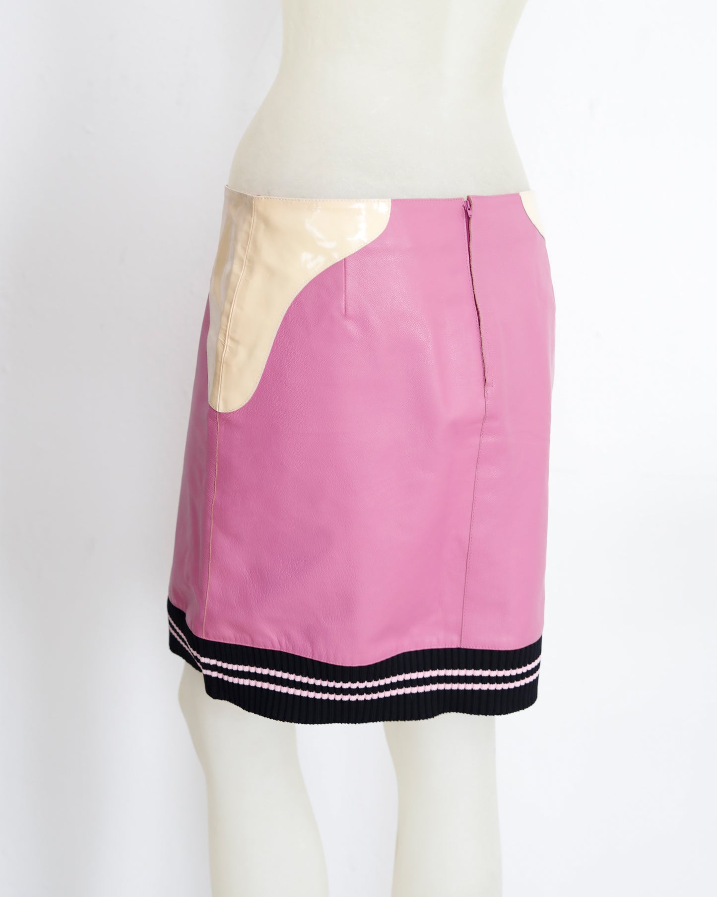 SS 2000 Miu Miu leather skirt