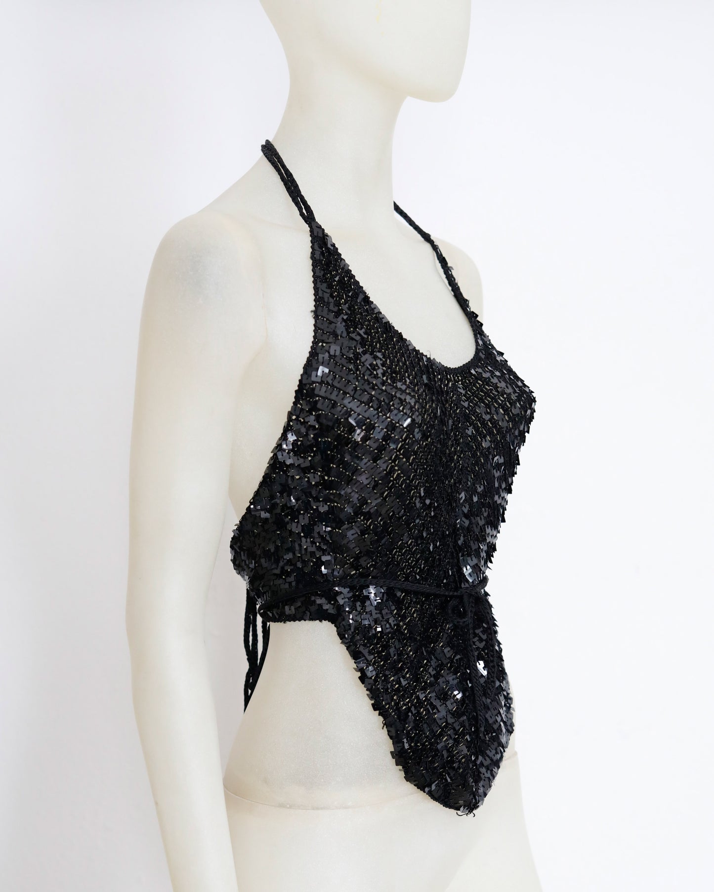 Plein Sud sequins neck holder Top