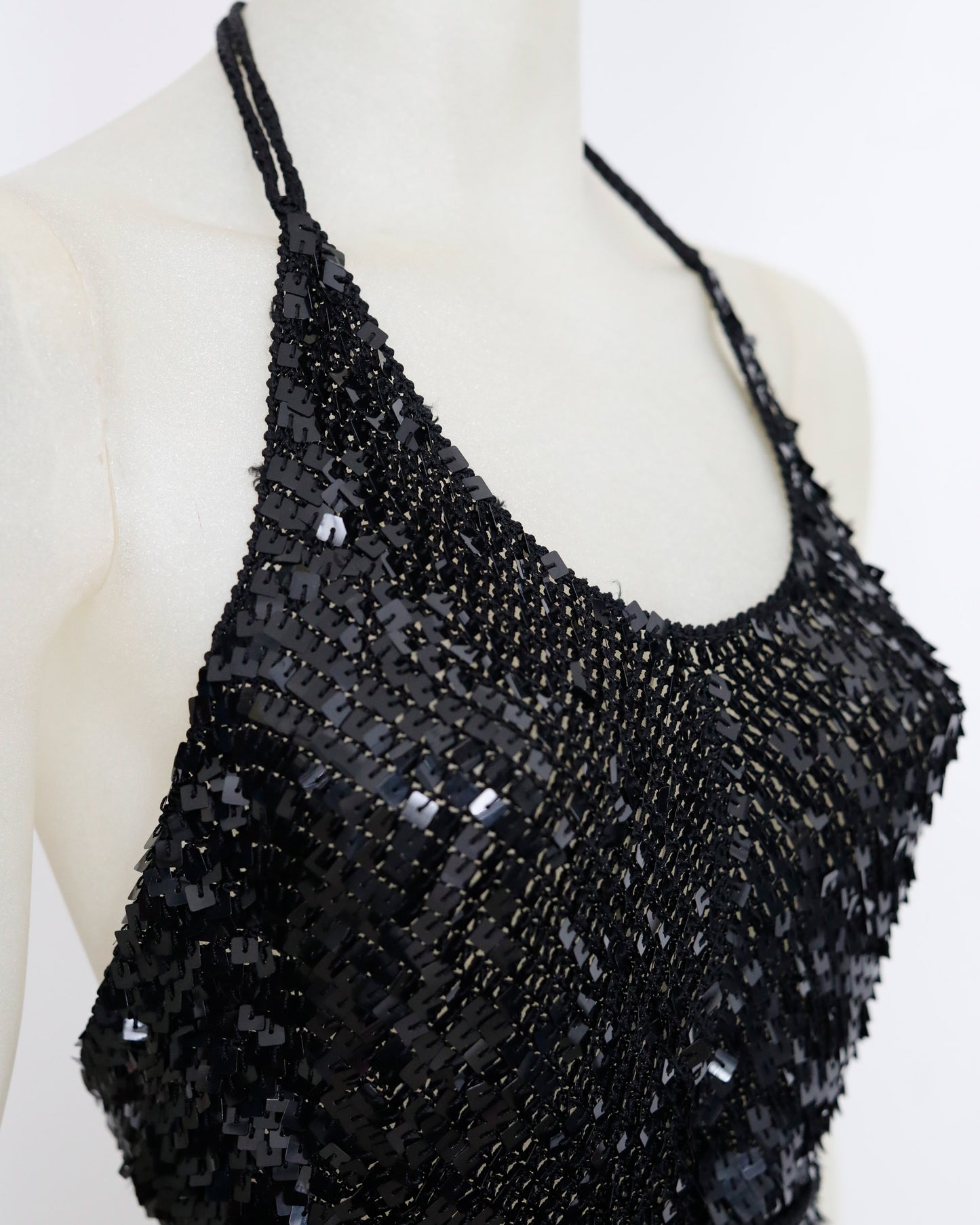 Plein Sud sequins neck holder Top